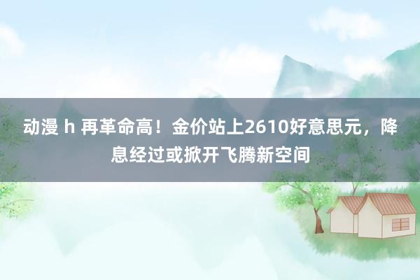 动漫 h 再革命高！金价站上2610好意思元，降息经过或掀开飞腾新空间