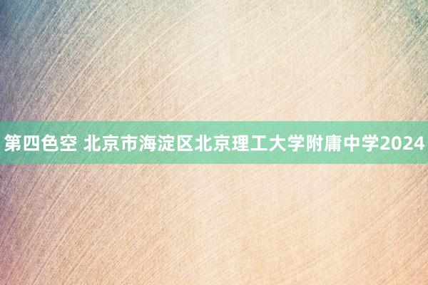 第四色空 北京市海淀区北京理工大学附庸中学2024