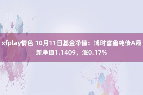 xfplay情色 10月11日基金净值：博时富鑫纯债A最新净值1.1409，涨0.17%