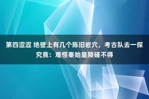 第四涩涩 绝壁上有几个陈旧岩穴，考古队去一探究竟：难怪秦始皇陵碰不得