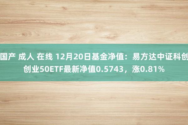 国产 成人 在线 12月20日基金净值：易方达中证科创创业50ETF最新净值0.5743，涨0.81%