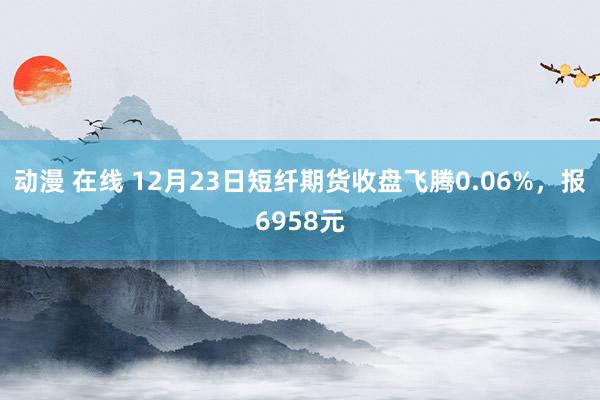 动漫 在线 12月23日短纤期货收盘飞腾0.06%，报6958元